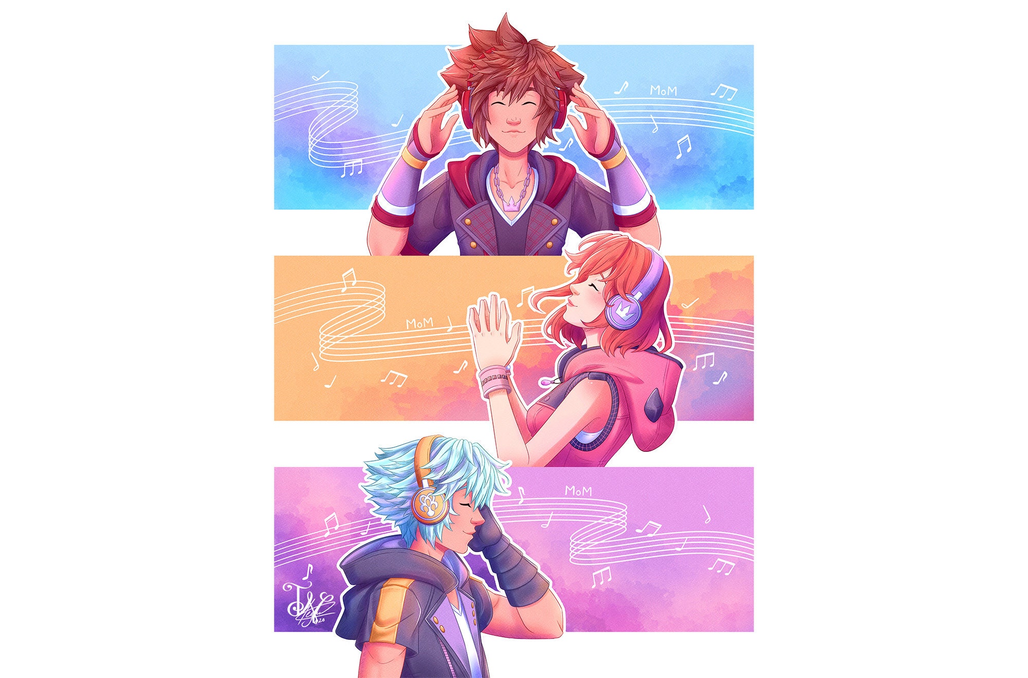 Kingdom Hearts opening themes feature Kairi singing to Sora?, image size:2000x1319