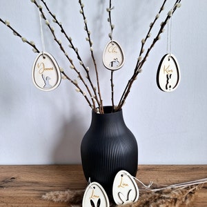 Easter eggs personalized made of wood | Easter decoration | Easter | Trailer | Easter basket | Easter basket | Easter Bunny