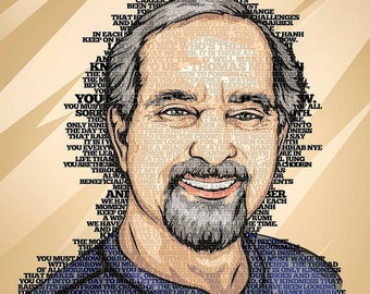 Text Art Portrait Сustom portrait, Word art portrait, Printable word cloud, Digital portrait from photo, Anniversary Gift, Word cloud print.