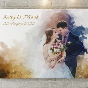 Watercolor painting from photo, Digital Watercolor Painting, Sketch drowing for photo, family portrait custom watercolor painting.