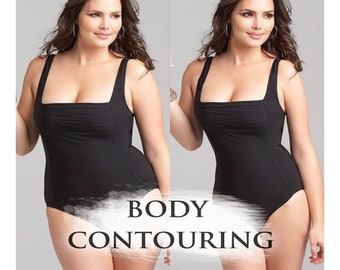 Body contouring, body Uplift, body slimming, photo manipulation, body positivity, Slimming-Arm,  Chin Contour, Remove double chin.