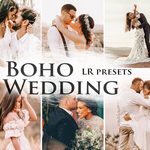 5 Boho Wedding Presets for Desktop Mobile Lightroom Clean Earthy Tones Creamy Outdoor Filter, Professional Wedding Filter lightroom presets