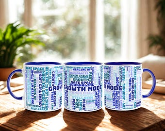 Create Your Own Custom Mug – Personalized Word Cloud Coffee Cup, 11oz/15oz Ceramic