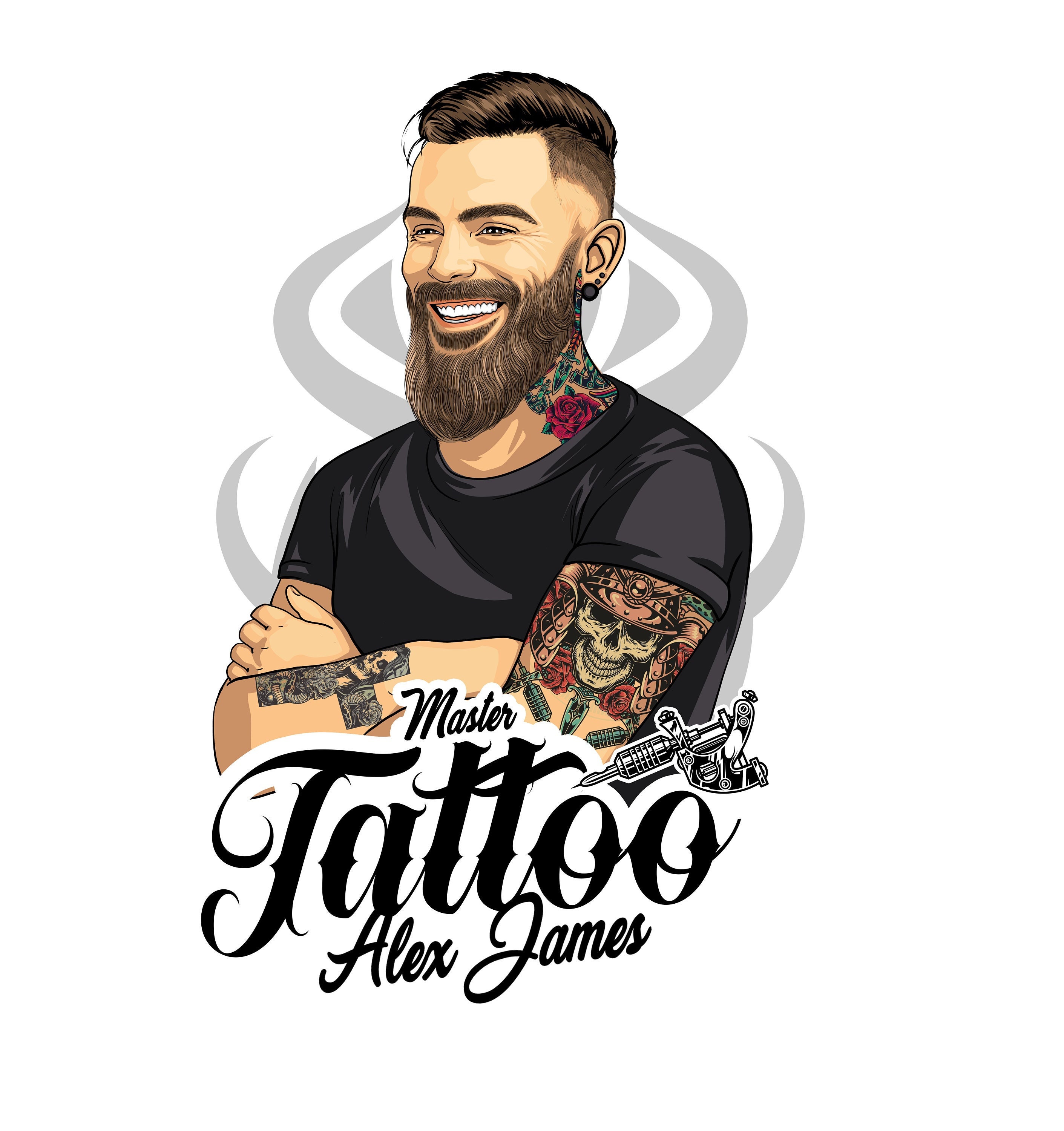 Vector logo for tattoo salon and Studio  Stock Illustration 59618744   PIXTA