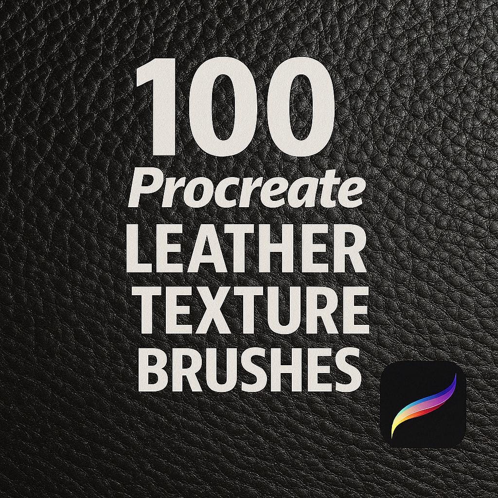 100 Realistic Leather Texture Procreate Brushes, Fashion Design Brush, Procreate Texture, Procreate Tools, Clothing Brushes, Animal Textures