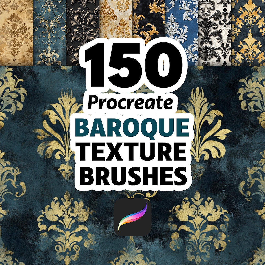 Realistic Baroque Procreate Brushes, Baroque Texture Brush, Procreate ...