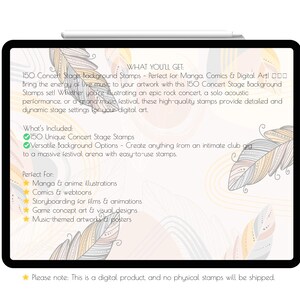 150 Procreate Concert Stage Background Stamps, Music Venue Scenes, Live ...