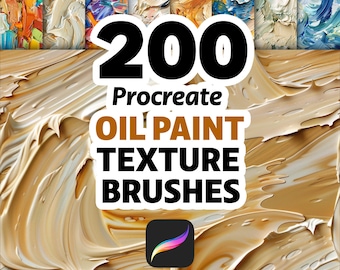 Ensemble de pinceaux pour peinture à l'huile, empâtements réalistes et couteaux à palette Procreate pour l'art