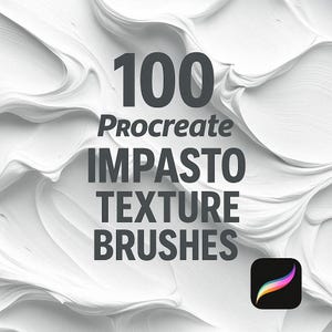 100 Procreate インパスト ブラシ、Procreate テクスチャ、シームレス Procreate、Procreate オイル ブラシ、Procreate ペイント、テクスチャ ペイント