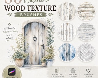 80 pinceaux aquarelle texture bois procréer, bois procréer, pinceaux aquarelle, texture aquarelle, procréer bois, planche procréer
