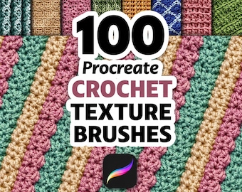 100 Crochet Procreate Brushes, Procreate Textile, Clothing Procreate, Fashion Procreate, Abstract Procreate, Seamless Pattern