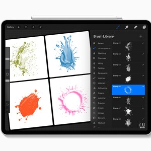 Ink Splatter Types 100 Procreate Splatter Stamp Brushes, Paint Splatter, Ink Splatter ...