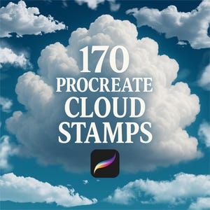 170 Procreate Cloud Stamp Brushes, Cloud Stamp Set,Cloud Brushes,Digital Cloud Brushes,Cloud Stamp,Procreate Cloud brush set,Procreate Cloud