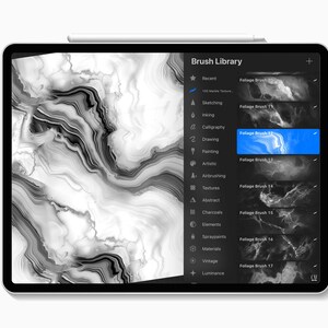640 pinceles de texturas para interiores para Procreate, texturas de madera, baldosas, mármol, piedra y ladrillo, conjunto de pinceles para diseño arquitectónico y decoración del hogar. imagen 7