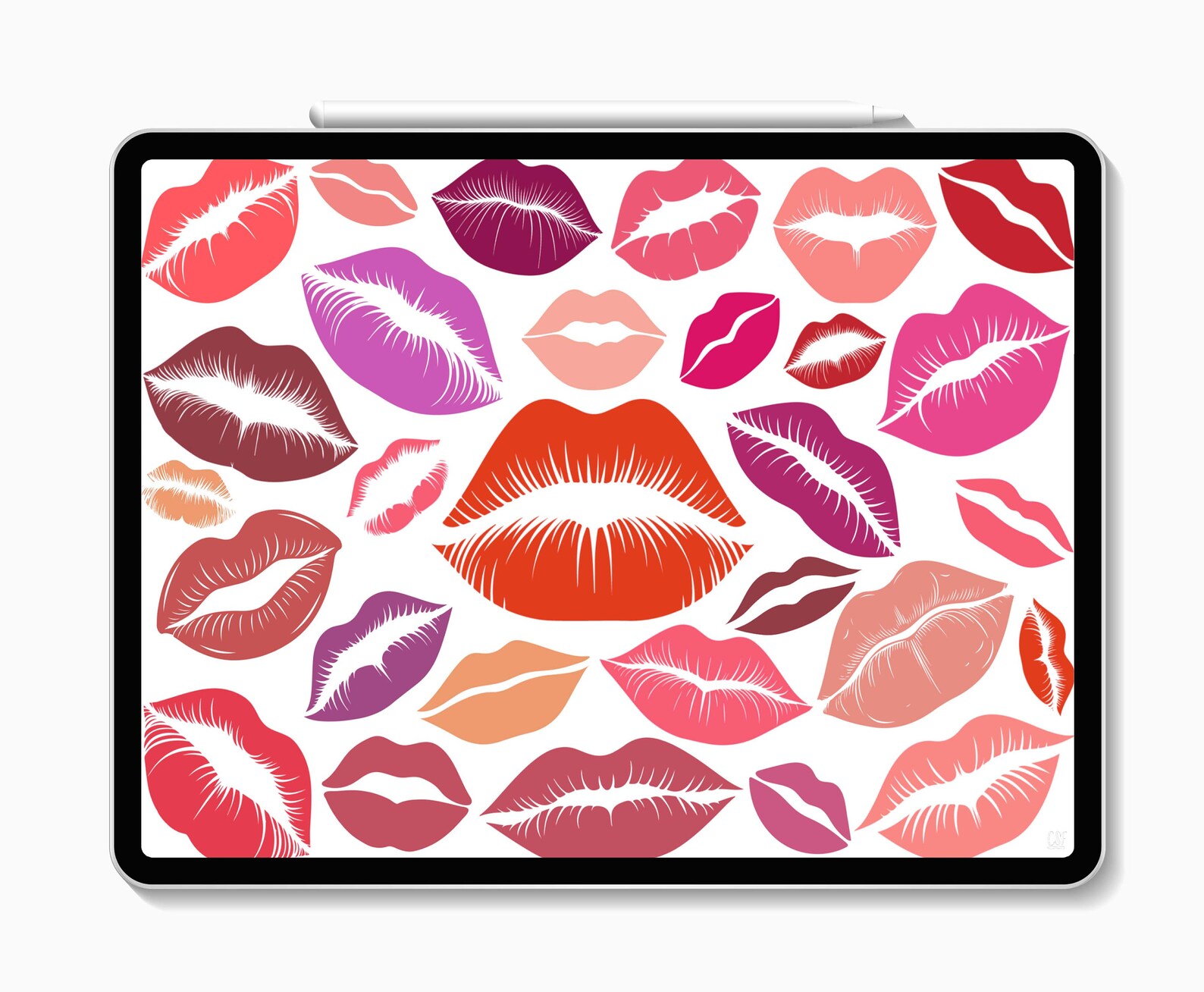 50 Procreate Kiss Stamp Kiss Stamp Set Procreate Kissing Etsy