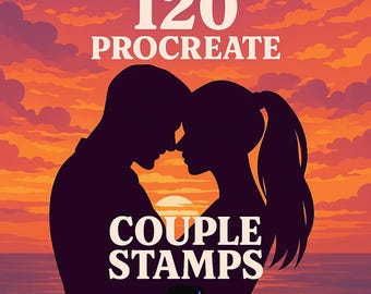 120 Procreate Couple Stamp, Procreate Valentine stamps,Couple Brush Set, Procreate Couple ,Procreate Couple Brush,Procreate Lovers