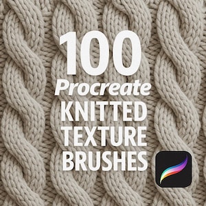 100 Realistic Knitted Procreate Brushes, Knitted Texture Brush, Procreate Clothes, Procreate Sweater, Procreate Fabric, Procreate Fashion