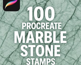 100 Procreate Marble Stone Stamps, Marble Stone Stamp, Marble Stone Brush, Rock Texture Procreate, Procreate Marble,Texture Procreate