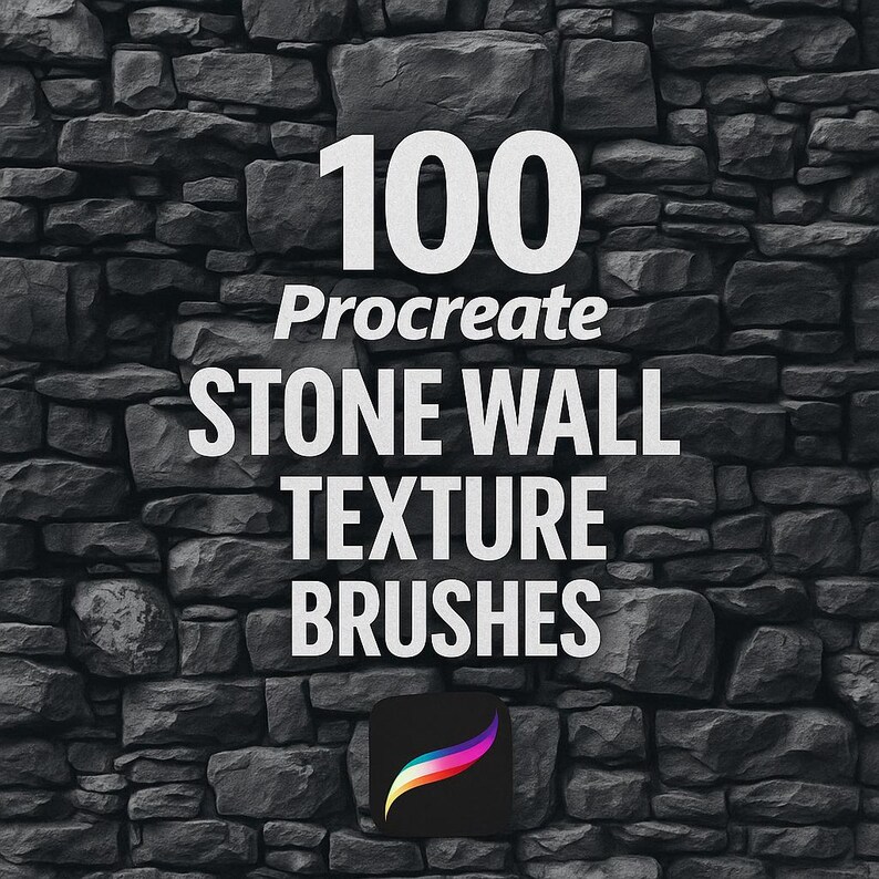 Procreate Draw Stone 100 Realistic Stone Procreate Brushes, Stone Procreate Texture ...