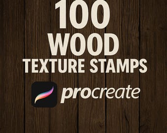 100 Procreate Wood Stamp Brushes, Procreate Parquet, Wood Stamp Set, Wood Brush, Digital Wood Brushes, Wood Stamp, Wood Grain Brush