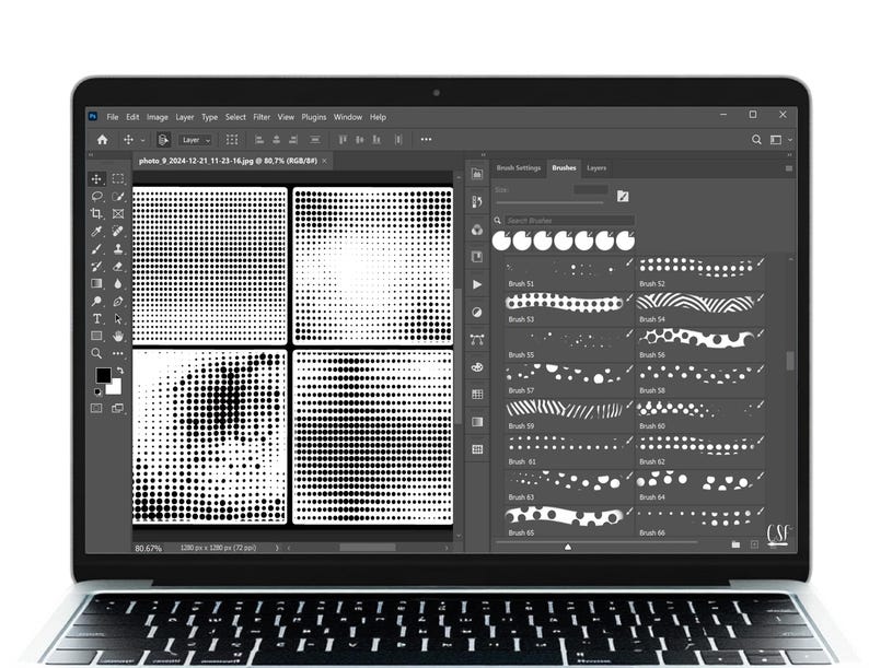 190 Photoshop Halftone Brushes, Halftone Comic Brushes, Photoshop ...
