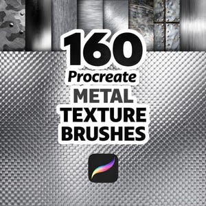 160 Procreate realistische Metalltexturbürsten, Procreate Kupfer, Procreate Stahl, Procreate Bronze, Procreate Silber, Procreate Flüssigkeit