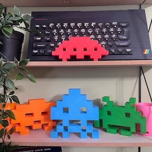 Space Invaders | 3D Gedruckte Figuren | Retro-Gaming