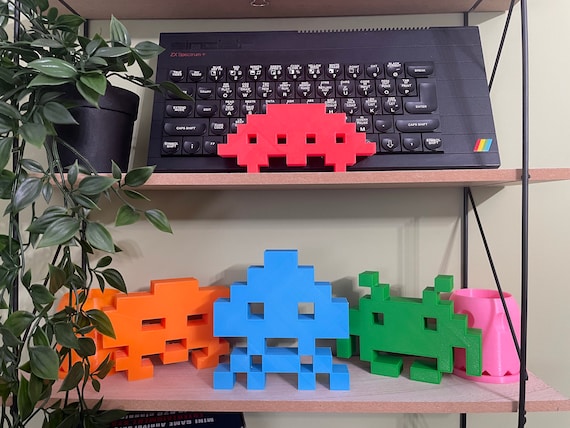Space Invaders | 3D Printed Figures | Retro Gaming - Etsy