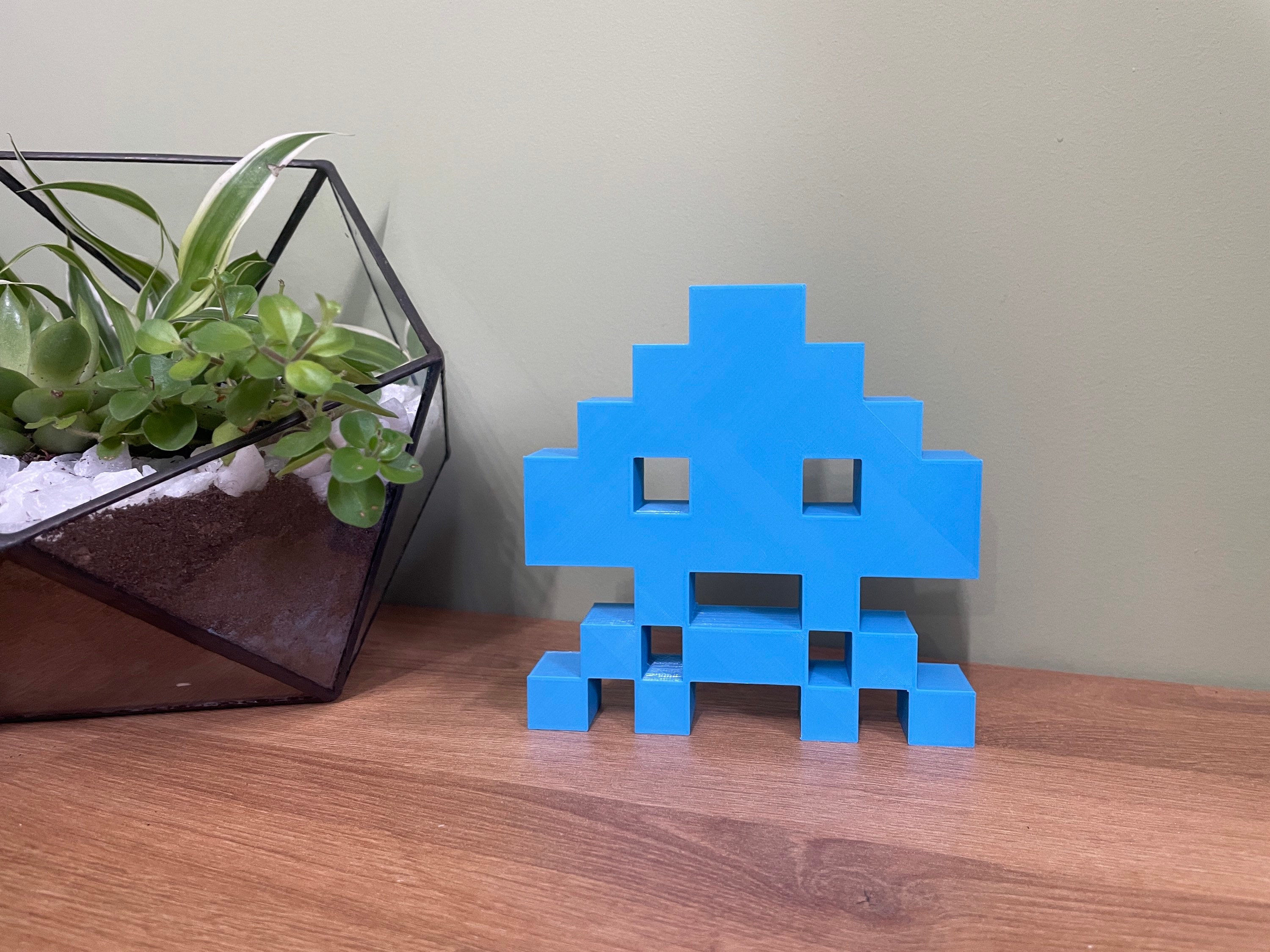Invader ⭐︎3D Little Big Space Figure Space Invaders | 3D Printed Figures | Retro Gaming - Etsy