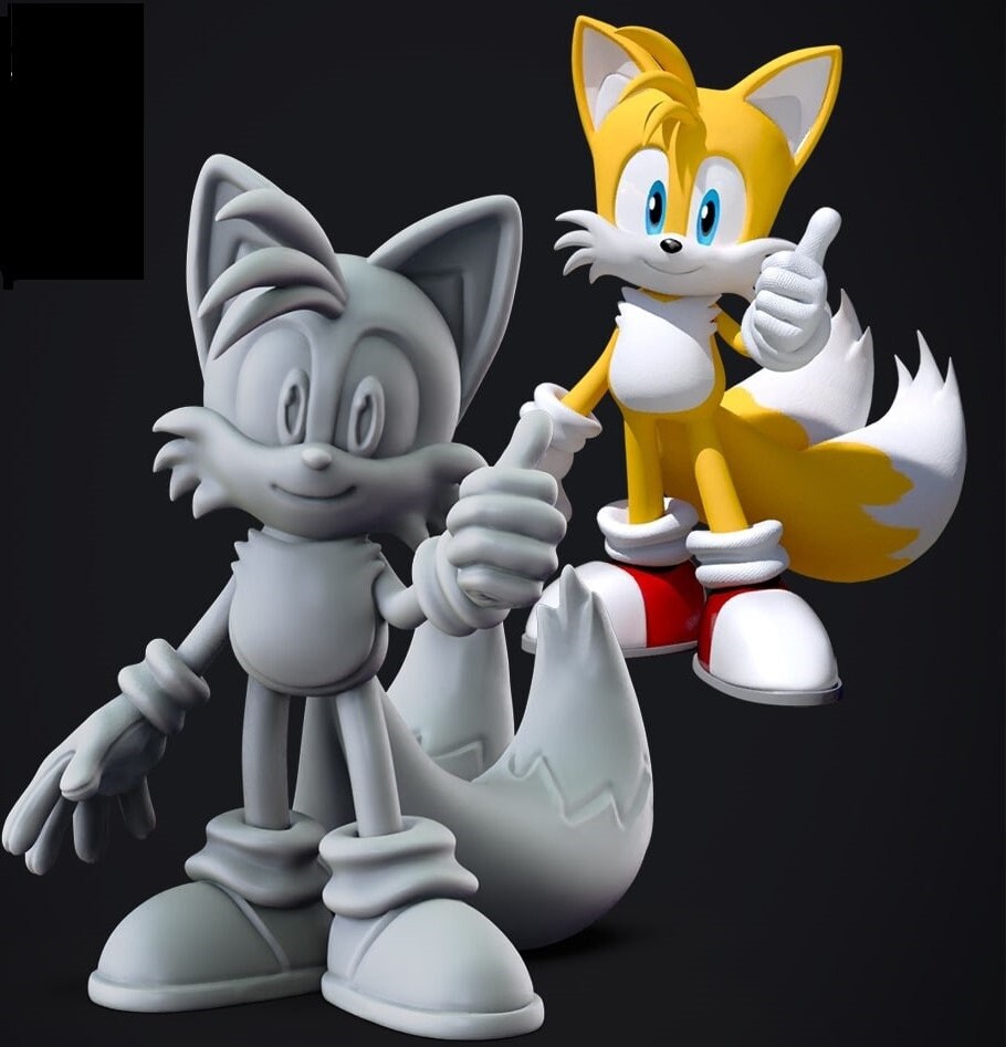 STL file Sonic the Hedgehog Classic (Fan Art) 🦔・3D printer model