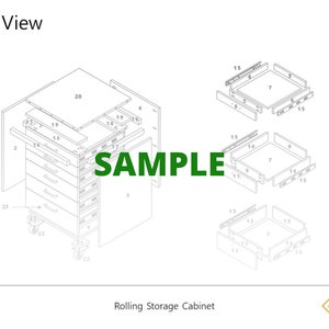 Rolling Storage Cabinet Build Plans image 4