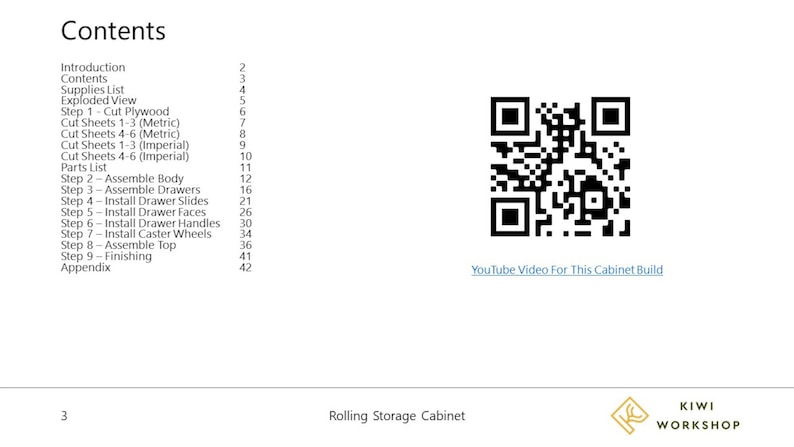 Rolling Storage Cabinet Build Plans image 3