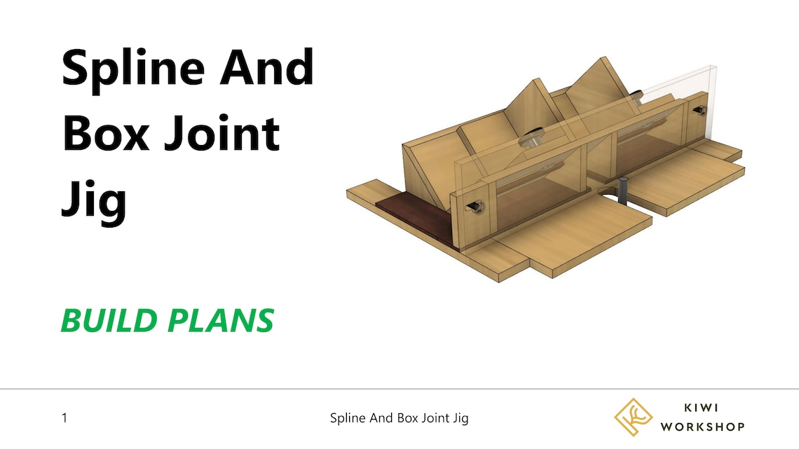 Combined Spline & Box Joint Jig Build Plans Etsy
