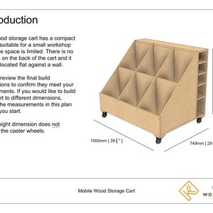 Mobile Wood Storage Cart Build Plans image 2