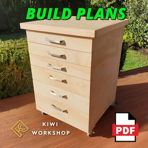 Rolling Storage Cabinet Build Plans image 1