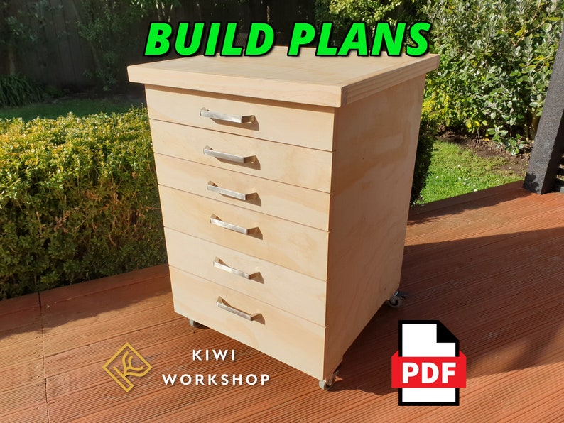 Rolling Storage Cabinet Build Plans image 1