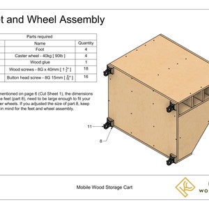 Mobile Wood Storage Cart Build Plans image 8