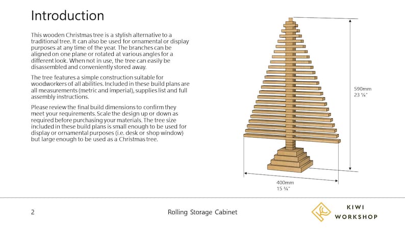 Wooden Christmas Tree Build Plans image 4