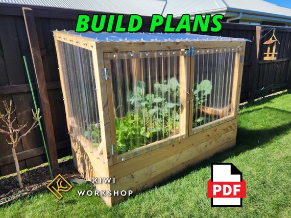 Raised Planter Box With Polycarbonate Canopy - Build Plans