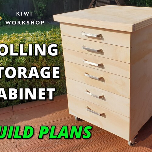 Rolling Storage Build Plans Etsy
