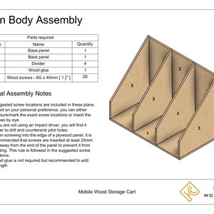 Mobile Wood Storage Cart Build Plans image 5