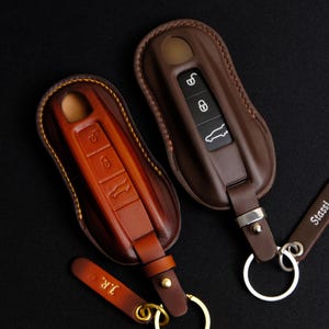 All Types Cover For Porsche Macan 911 718 Cayenne Taycan Panamera... Poscher Fob Sleeve, Porsche Key Holder & Accessories, Gift For Husband