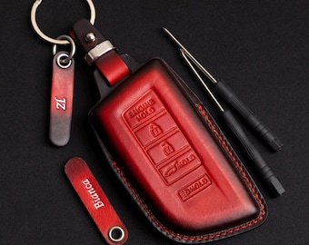 Acura Leather Key Fob Cover For MDX RDX ILx TLX RLx TSx CDx NSx Integra, Keyless Remote Keychain Holder, Acura Accessories, Gift For Him