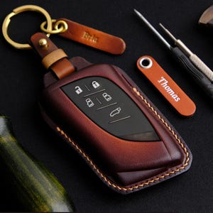 Lexus LM Key Fob Cover, Leather Key Case For Lexus LM 500, Lexus Keyless Remote Holder Keychain, Gift for Him