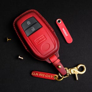 Custom Leather Key Fob Cover For Toyota GR Corolla, Personalized Key Case For Toyota GR Corolla 2025, Toyota GR Accessories, Gift For Him
