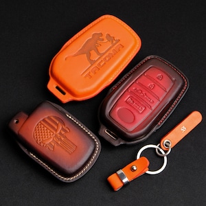 Cover portachiavi in pelle personalizzata per Toyota Tacoma, custodia portachiavi personalizzata per Toyota Tacoma, portachiavi Toyota Tacoma, accessori Tacoma
