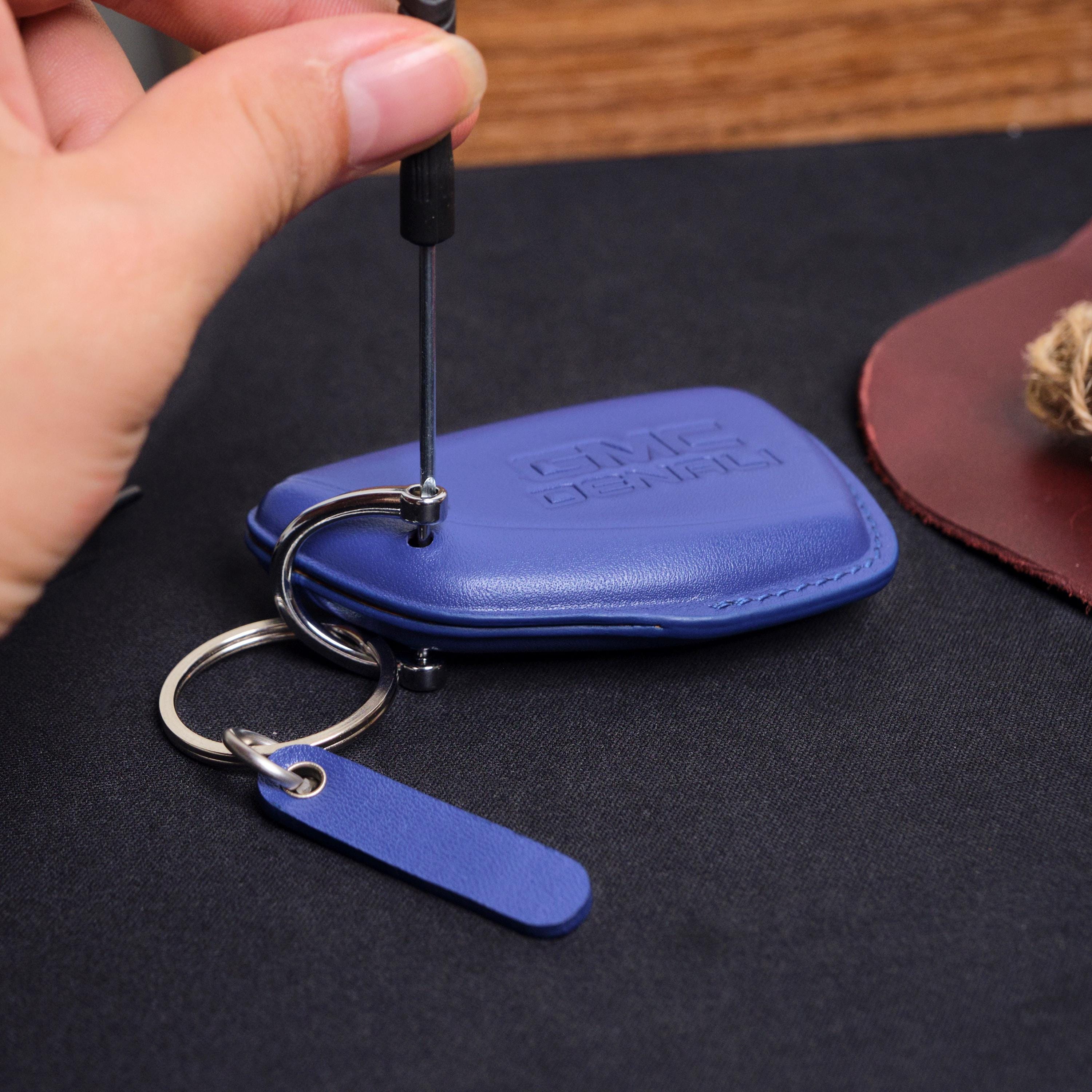 GMC Sierra Denali Key Fob Cover, Customized Leather Key Case for GMC ...