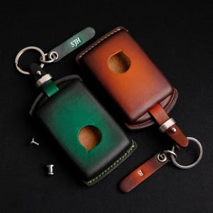 Personalized Key Case For Volvo XC90, Custom Leather Key Fob Cover For Volvo Xc40 Xc60 Xc90... Volvo Accessories, Gift For Husband