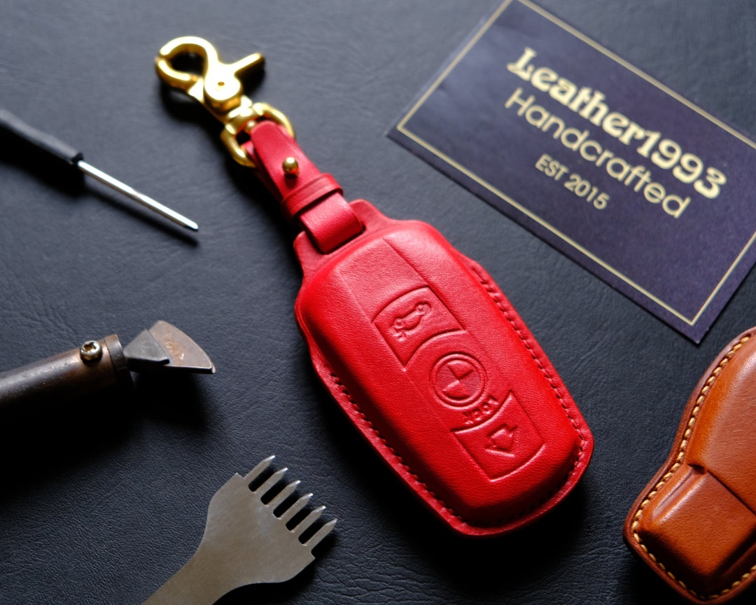 BMW Key Fob Cover, BMW Key Case, Leather Car Key Fob Cover for BMW 3 ...