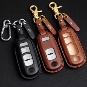 Personalized Key Fob Cover for Mazda 6, Mazda Key Case and Keychain, Keyless Keyring, Gift for Him, Birthday Gift